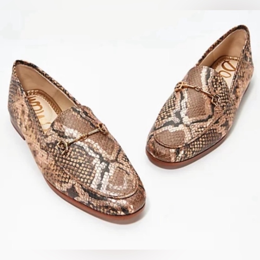 Sam Edelman Loraine Snake Print Loafers (excellent condition)!